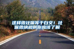 这样缴社保等于白交！社保缴纳规则你应该了解