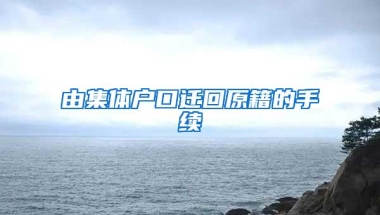 由集体户口迁回原籍的手续