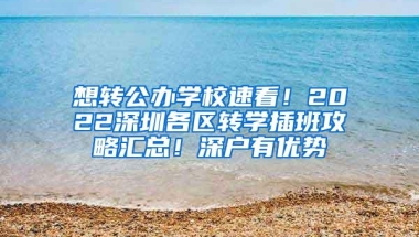 想转公办学校速看！2022深圳各区转学插班攻略汇总！深户有优势