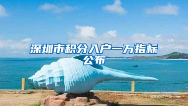 深圳市积分入户一万指标公布
