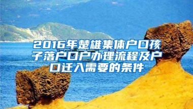 2016年楚雄集体户口孩子落户口户办理流程及户口迁入需要的条件