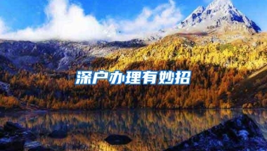 深户办理有妙招