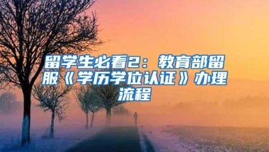 留学生必看2：教育部留服《学历学位认证》办理流程