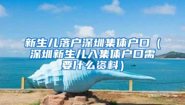 新生儿落户深圳集体户口（深圳新生儿入集体户口需要什么资料）
