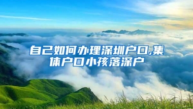 自己如何办理深圳户口,集体户口小孩落深户
