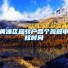 黄浦区居转户各个流程审核时间