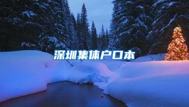 深圳集体户口本