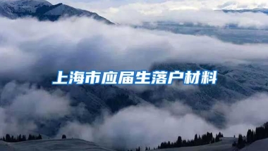 上海市应届生落户材料