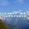 哈尔滨工业大学（威海）2018年人才引进公告