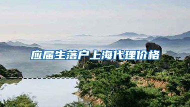 应届生落户上海代理价格