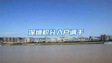 深圳积分入户调干