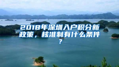2018年深圳入户积分新政策，核准制有什么条件？
