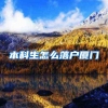 本科生怎么落户厦门