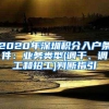 2020年深圳积分入户条件：业务类型(调干、调工和招工)判断指引