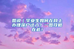 图说｜毕业生如何在网上办理深户迁入？一图攻略在此！