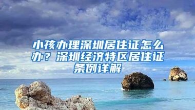 小孩办理深圳居住证怎么办？深圳经济特区居住证条例详解