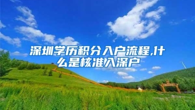 深圳学历积分入户流程,什么是核准入深户
