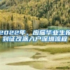 2022年，应届毕业生报到证改派入户深圳流程