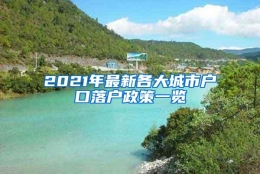 2021年最新各大城市户口落户政策一览