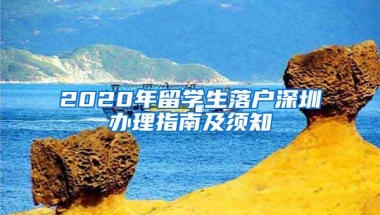 2020年留学生落户深圳办理指南及须知
