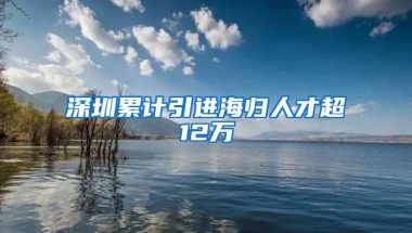 深圳累计引进海归人才超12万