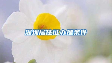 深圳居住证办理条件