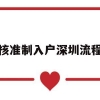 核准制入户深圳流程(核准制入深户办理流程)