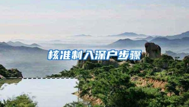 核准制入深户步骤