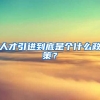人才引进到底是个什么政策？
