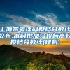 上海高考理科投档分数线公布,本科批加分投档高校投档分数线(理科)