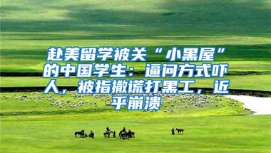 赴美留学被关“小黑屋”的中国学生：逼问方式吓人，被指撒谎打黑工，近乎崩溃