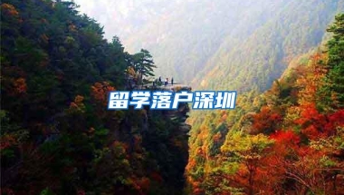 留学落户深圳
