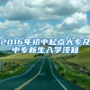 2016年初中起点大专及中专新生入学须知