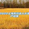 2022上海市引进人才落户政策