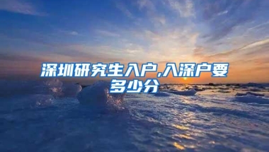 深圳研究生入户,入深户要多少分