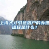 上海人才引进落户的办理流程是什么？