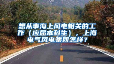 想从事海上风电相关的工作（应届本科生），上海电气风电集团怎样？