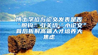 博士学位与论文发表是否“脱钩”引关切“小论文”背后折射高端人才培养大焦虑