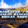 各大城市人才补贴 ｜ 博士48.2万 硕士24.6万 本科12.8万 专科也可！