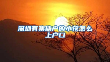 深圳有集体户的小孩怎么上户口
