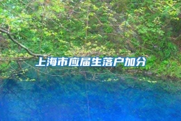 上海市应届生落户加分