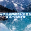 龙华街道开展农村特困对象入户核查工作