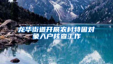 龙华街道开展农村特困对象入户核查工作