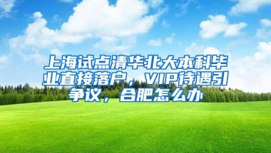上海试点清华北大本科毕业直接落户，VIP待遇引争议，合肥怎么办