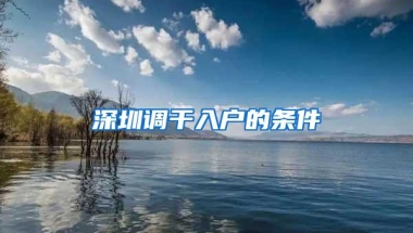 深圳调干入户的条件
