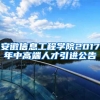 安徽信息工程学院2017年中高端人才引进公告