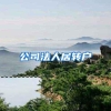 公司法人居转户