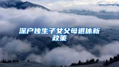深户独生子女父母退休新政策