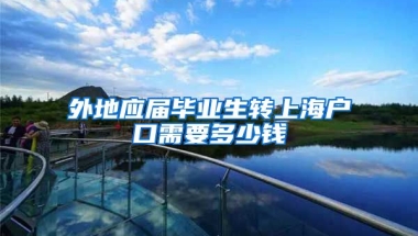 外地应届毕业生转上海户口需要多少钱