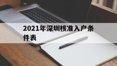 2021年深圳核准入户条件表(2021年深圳核准入户条件表图片)
